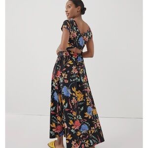 NWT size small pact floral maxi dress with Crisscross back